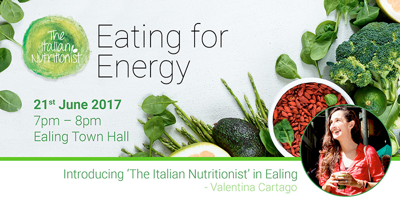 Eating for Energy – with ‘The Italian Nutritionist’